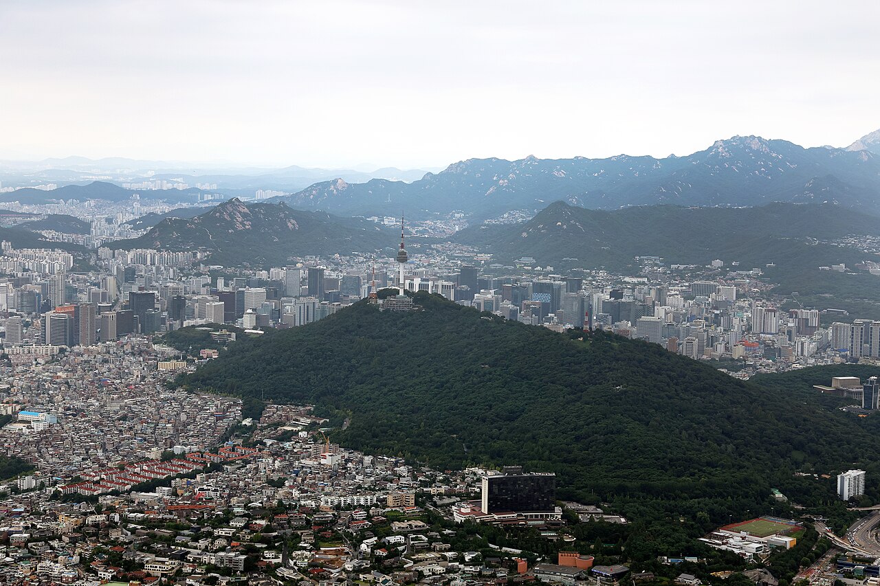 Namsan Seoul mountain in Korea