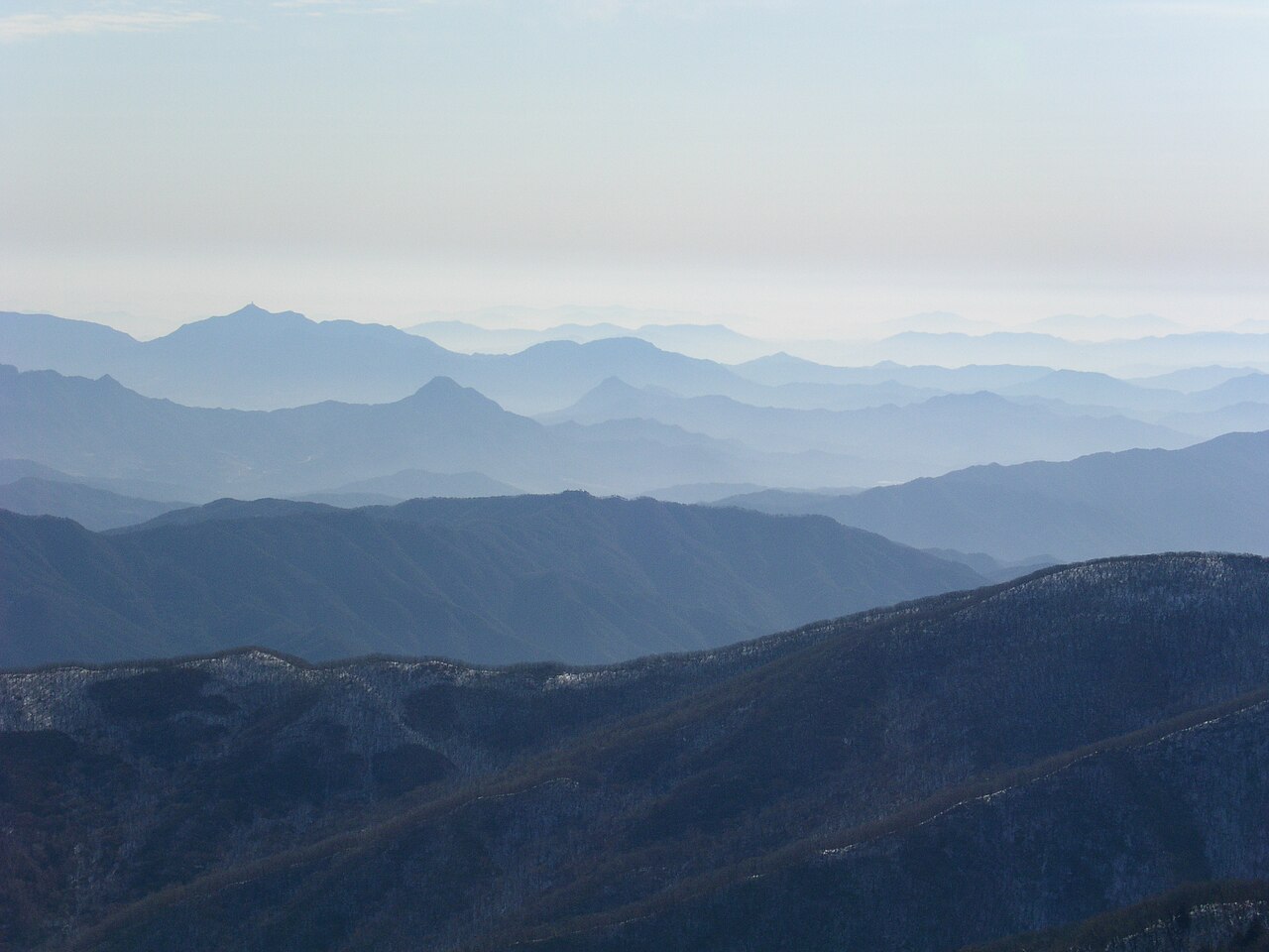Deogyusan mountain in Korea