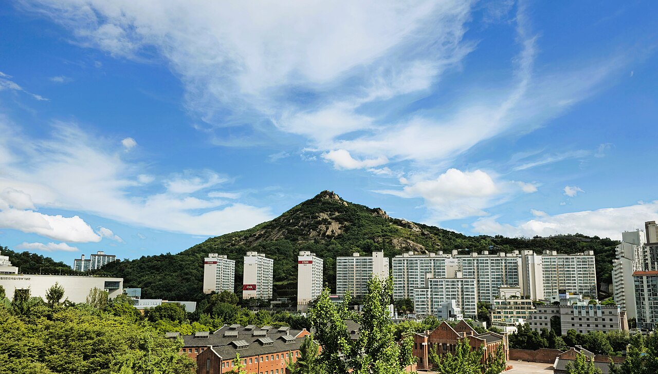 Inwangsan mountain in Korea